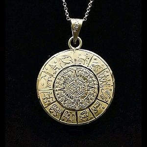 925 Sterling Silver Astrology Necklace Unisex